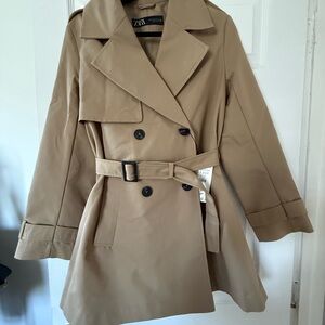 Zara Light Camel Trench Coat